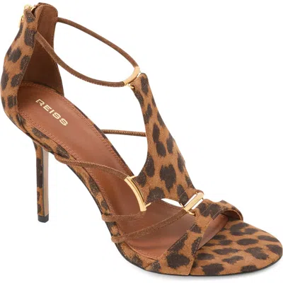 Reiss Roxanne Ankle Strap Sandal In Animal Print