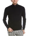 Reiss Royal Atelier Cashmere 1/2-zip Funnel Neck Sweater In Blue