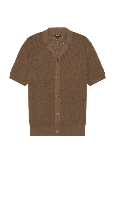 Reiss Royce Knit Button Down Shirt