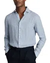 Reiss Ruban Linen Shirt Top In Multi