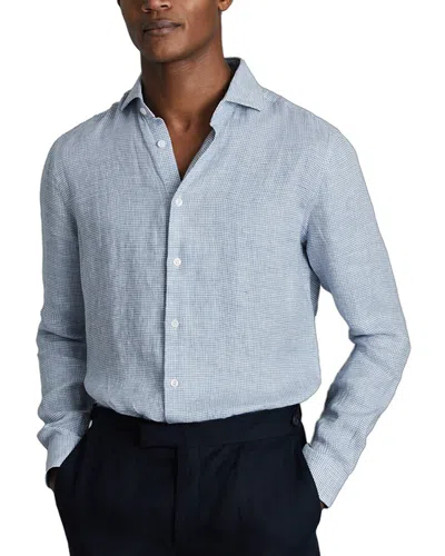 Reiss Ruban Linen Shirt Top In Multi