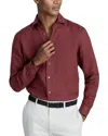 Reiss Pecan Brown Ruban Linen Button-through Shirt