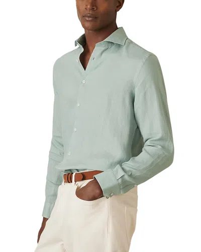 REISS RUBAN LONG SLEEVE LINEN SHIRT
