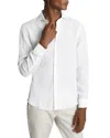 Reiss Ruban Long Sleeve Linen Shirt In White