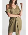 Reiss Ruby Cold Shoulder Dress In Brown