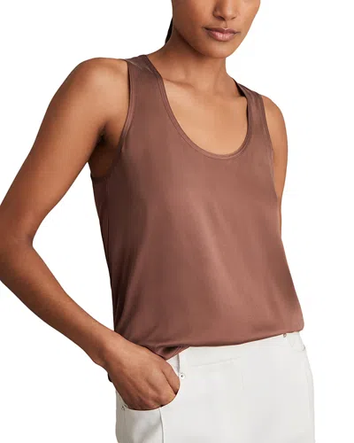 REISS RUBY SILK FRONT CAMI