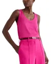 Reiss Ruby Silk Front Cami In Pink