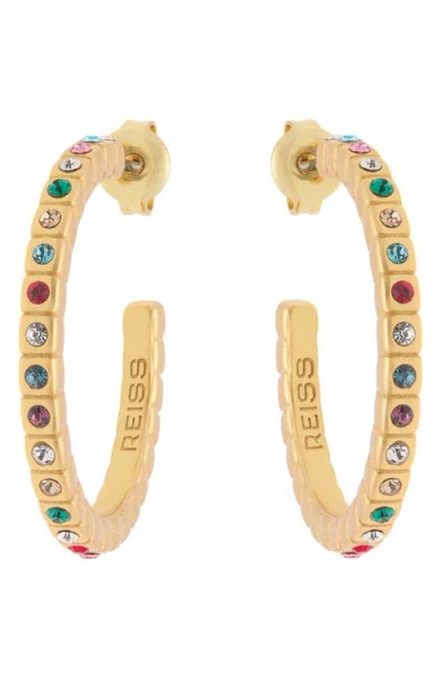 Reiss Sade Crystal Hoop Earrings