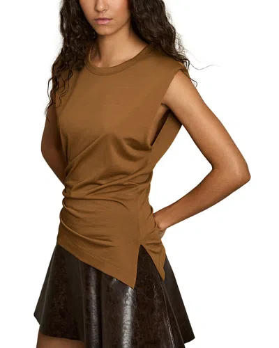REISS SADIE CAPPED SLEEVE TEE