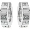 Reiss Sadie Crystal Huggie Hoop Earrings In Silver
