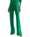 Reiss Saffie Wide Leg Split Trouser In Green