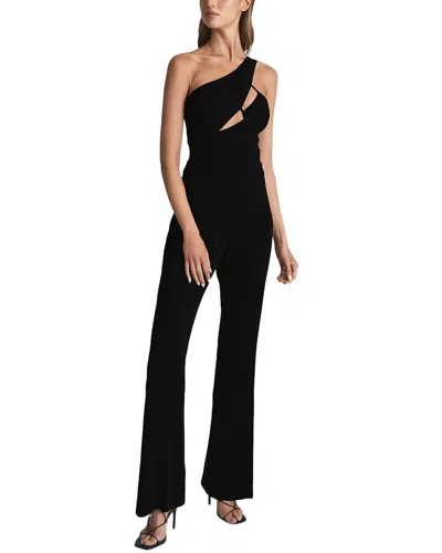 Reiss Saffron One Shoulder Cut Out Jumpsuit
