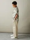 Reiss Sage Green Marabel 9-13 Yrs Relaxed Printed Cuban Collar Shirt