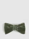 Reiss Sage Green Velvet Bow Tie