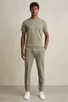 Reiss Sage Interlock Jersey Crew Neck T-shirt