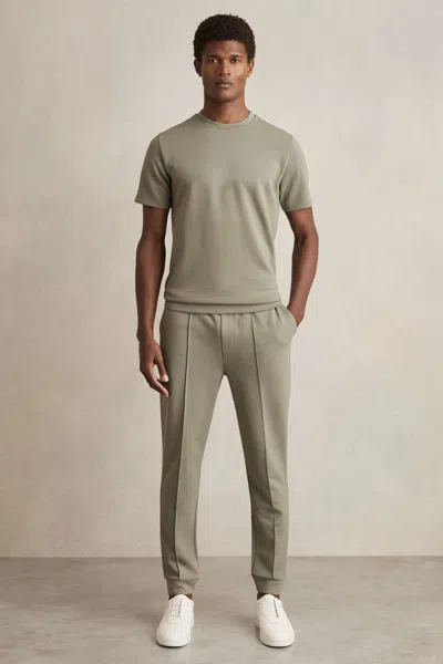 Reiss Sage Interlock Jersey Crew Neck T-shirt