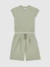 Reiss Sage Joanna 13-14 Yrs Modal-blend Sweatshirt And Shorts Set