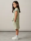 Reiss Sage Joanna 9-13 Yrs Modal-blend Sweatshirt And Shorts Set