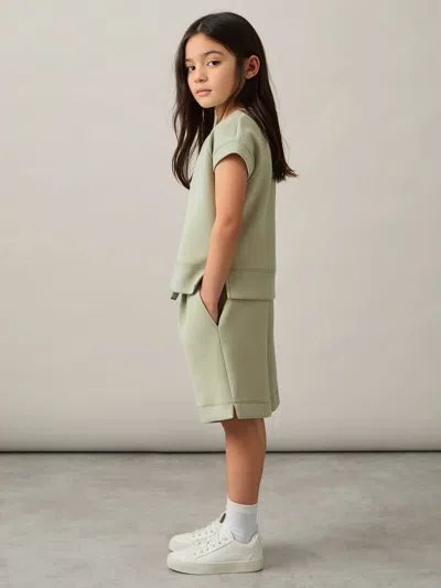 Reiss Sage Joanna 9-13 Yrs Modal-blend Sweatshirt And Shorts Set