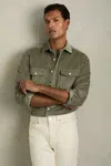 Reiss Sage Tucci Cotton-blend Corduroy Overshirt