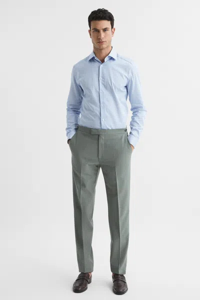 Reiss Sage Slim Fit Wool Blend Trousers