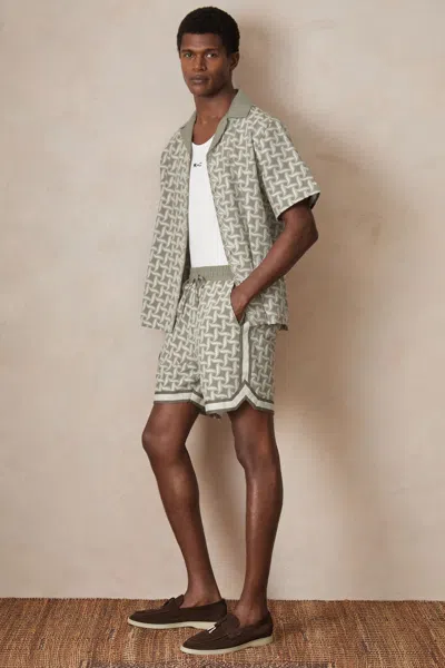REISS SAGE/WHITE SHORTS