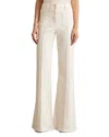 Reiss Sakura Flare Patch Pocket Jeans In Ecru