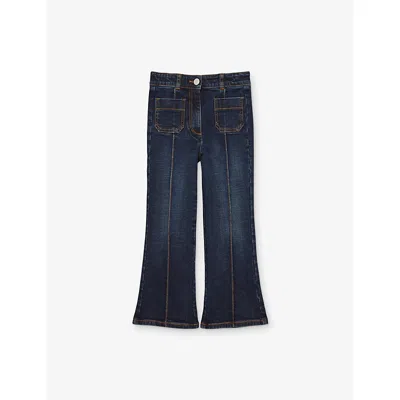 Reiss Kids' Blue Sakura Flared Denim Jeans 3