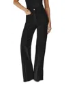 Reiss Sakura High Rise Flare Leg Jeans In Black In Black