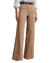 Reiss Sakura Patch Pocket Flare Jeans In Taupe Neutral In Neutral