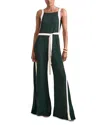 Reiss Petites Salma Color Block Jumpsuit In Green