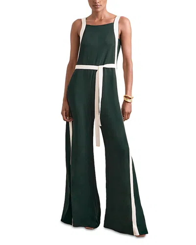 REISS SALMA COLOR BLOCK JUMPSUIT