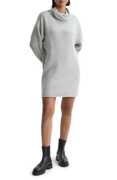 REISS SAMI COWL NECK LONG SLEEVE WOOL BLEND SWEATER DRESS