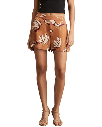 Reiss Sammie-printed Short In Brown