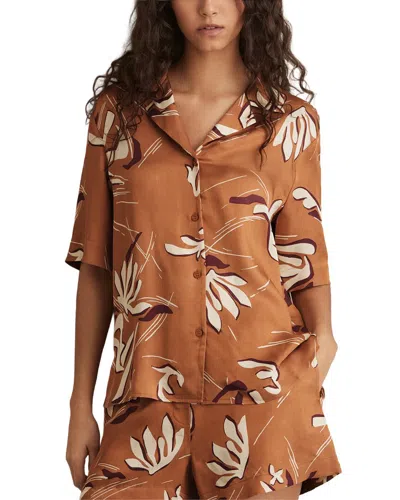 Reiss Sandy Floral Print Top In Multi