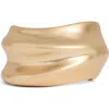 Reiss Sara Sculptural Cuff Bracelet In Gold Tone