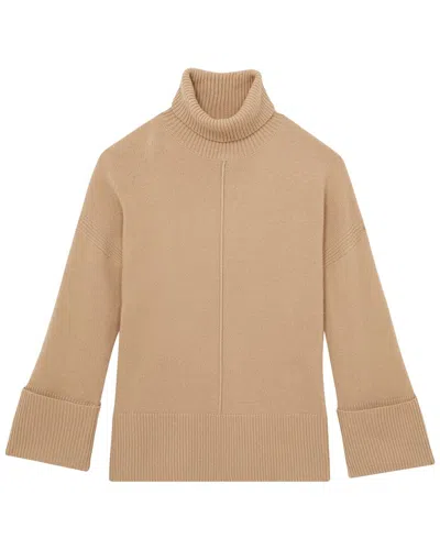 Reiss Sarah Knit Top In Brown