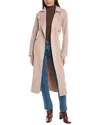 Reiss Sasha Wool-blend Coat In Brown