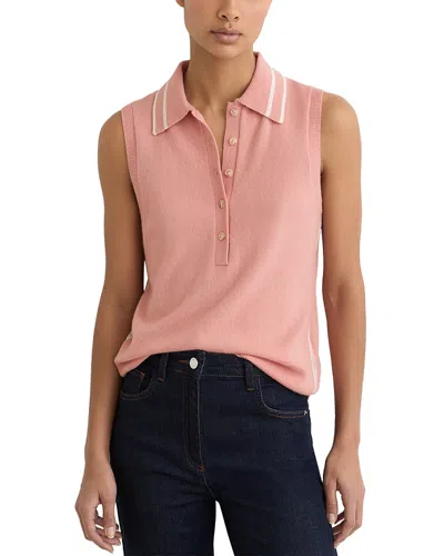 Reiss Saskia Polo Top In Multi