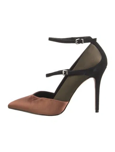 Pre-owned Reiss Satin Pumps In Green