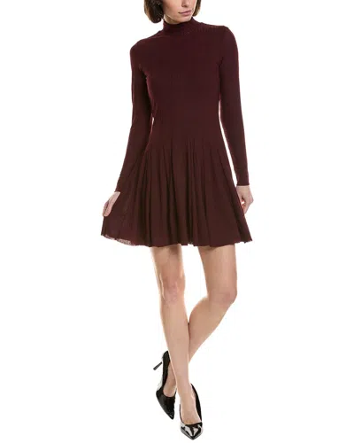 Reiss Savannah Dress In Burgundy