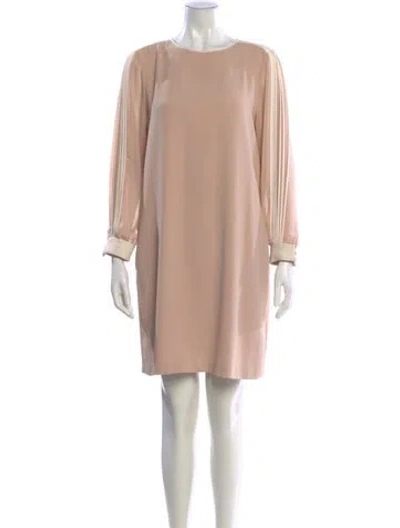 Pre-owned Reiss Scoop Neck Mini Dress In Pink