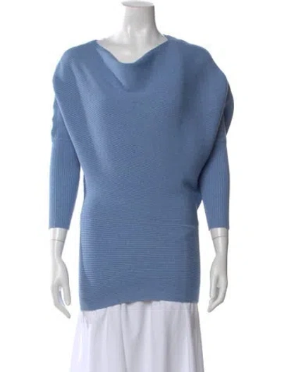 Pre-owned Reiss Scoop Neck Sweater In Blue