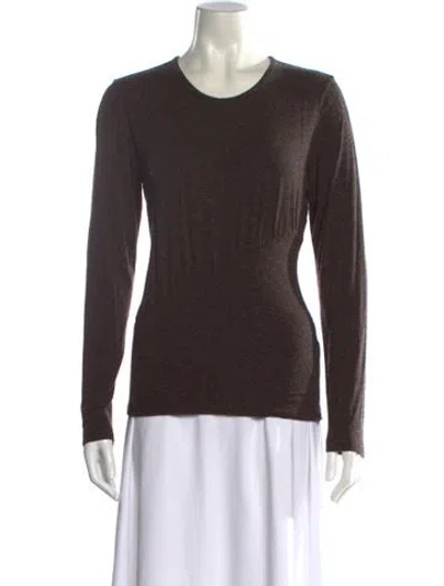 Pre-owned Reiss Scoop Neck Sweater In Brown