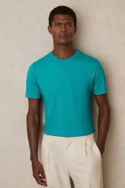 REISS SEAFOAM MARL CREW NECK T-SHIRT