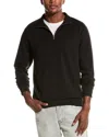 Reiss Seb Zip Neck Sweatshirt In Dark Military G