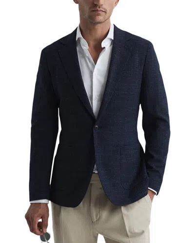 Reiss Seep Wool-blend Jacket In Blue