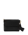 Reiss Selena - Black Selena Leather Adjustable Strap Cross-body Bag