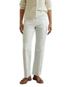 Reiss Selin High Rise Straight Leg Jeans In White In White