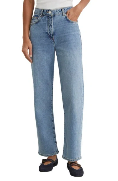 Reiss Selin Straight Leg Jeans In Blue